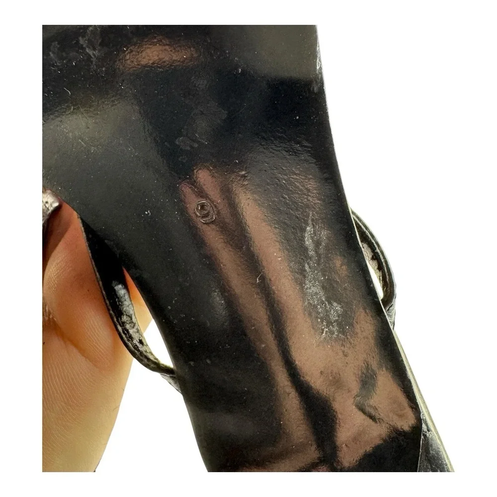 Mixx Black & Gold Heeled Strap Sandals Womens Size 9 - Picture 9 of 9